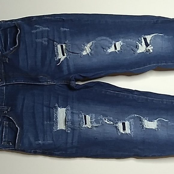 KanCan size 11/29 Jeans Distressed Dark Wash - Picture 2 of 8